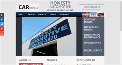 Desktop Screenshot of honestyautomotive.com