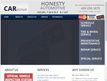 Tablet Screenshot of honestyautomotive.com